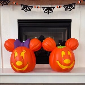 Pair. Minnie and Mickey. New in box. Giant lantern sold out online CAN SEPARATE